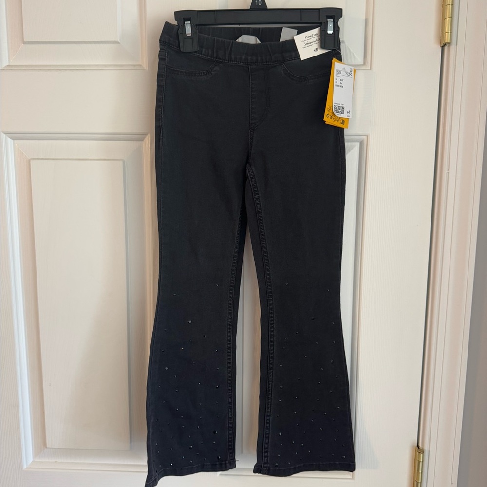 H&M Kids Black Jeans with Rhinestone Detail